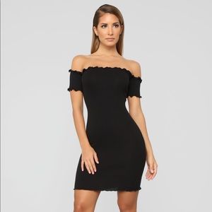 Black fashion nova strapless